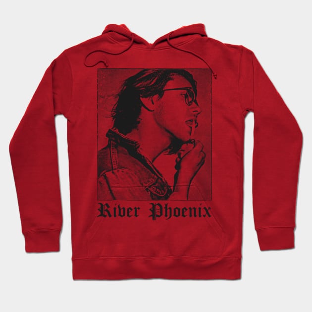 River Phoenix ////// 90s Aesthetic Fan Design Hoodie by unknown_pleasures